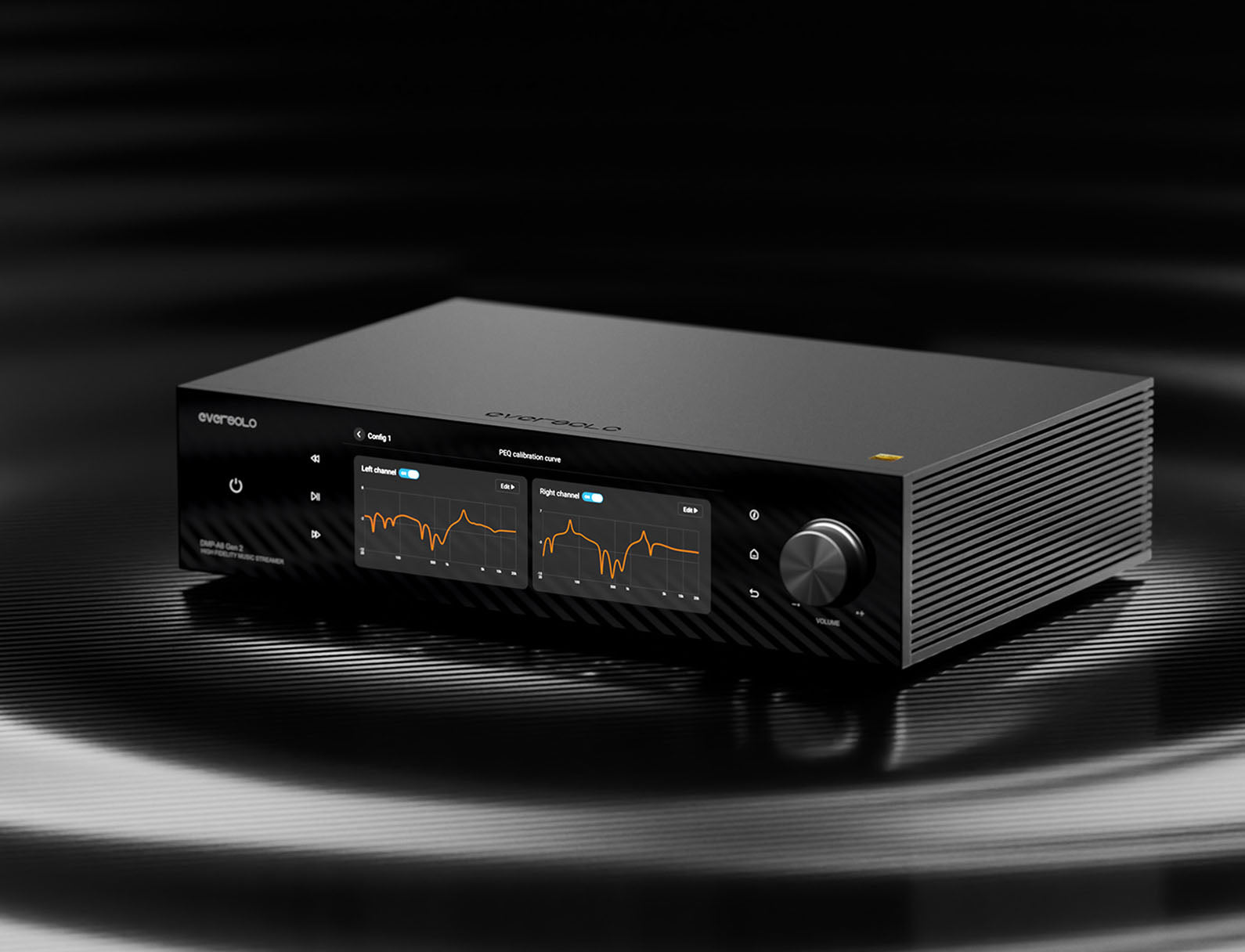 DMP-A8 Gen 2 與 PEQ 等化器曲線介面