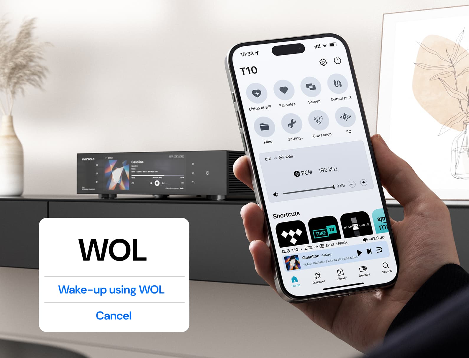 Eversolo T10 Wake-on-LAN 待機與喚醒情境