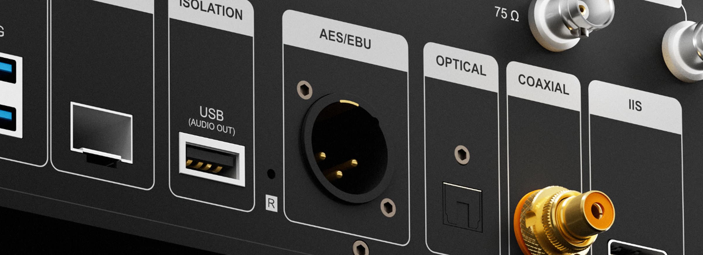 Eversolo T10 的 AES／EBU 平衡數位輸出介面